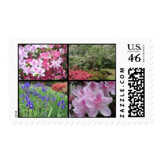 Spring Flower Collage Postage Stamp stamp