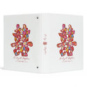Spring Flower Double Happiness Wedding 1" Binder