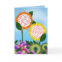 Spring Flower  Photo Frame Greeting Cards