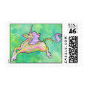 Spring Flower Unicorn Postage postage