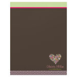 Spring Flowers 2 Heart Template Letterhead