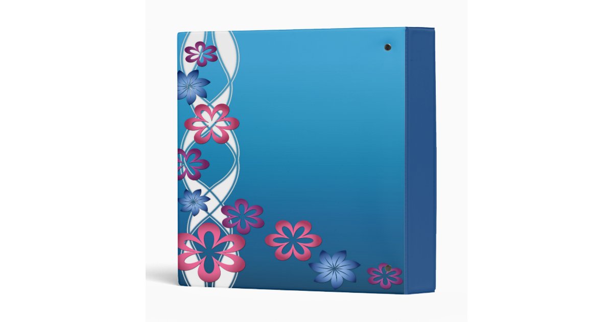 Spring Flowers 3 Ring Binder Zazzle