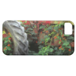 Spring flowers adorn an old tractor. iPhone 5 case