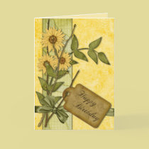 Spring Flowers Birthday cards