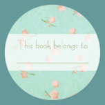 Spring Flowers Bookplate stickers