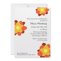 Spring Flowers Bridal Shower Invitations