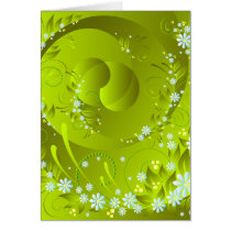 spring flowers greeting card