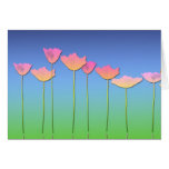 spring flowers greeting card