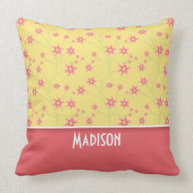 Spring Flowers; Cute Floral Pillow