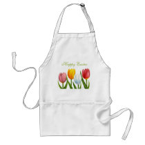 Spring Flowers Easter Apron by 13BlackCatsDesigns Spring Flowers Easter Apron
