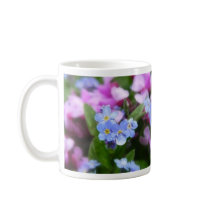 Spring Flowers - Forget Me Nots And Redbuds Coffee Mugs