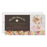 Spring Flowers Garden Birthday Invite Photo Card Spring Flowers Garden Birthday Invite Photo Card