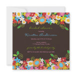 Spring Flowers Garden Bridal Shower Invitation Spring Flowers Garden Bridal Shower Invitation