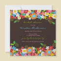 Spring Flowers Garden Bridal Shower Invitation
