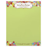 Spring Flowers Garden Business Personal Letterhead