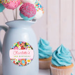Spring Flowers Garden Party Favors Label / Sticker
