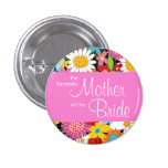 Spring Flowers Garden Wedding Bride Sweet Name Tag buttons