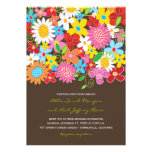 Spring Flowers Garden Whimsical Wedding Invite invitations