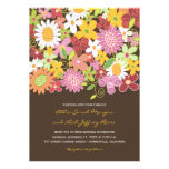 Spring Flowers Garden Whimsical Wedding Invite invitations