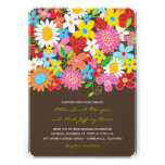 Spring Flowers Garden Whimsical Wedding Invite invitations