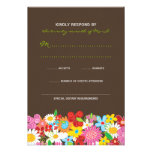 Spring Flowers Garden Whimsical Wedding RSVP invitations