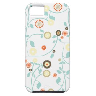 Spring flowers girly mod chic floral pattern