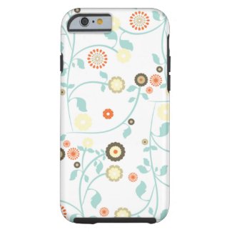 Spring flowers girly rustic chic floral pattern tough iPhone 6 case