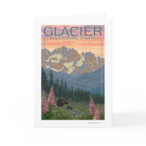 Spring Flowers - Glacier National Park, MT Greeting Cards
