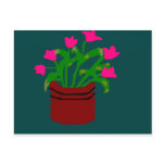 Spring Flowers in a Planter Postcard