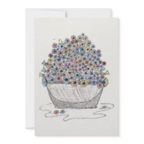 Spring Flowers Invites