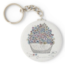 Spring Flowers Keychains