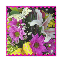 Spring Flowers Refrigerator Magnet