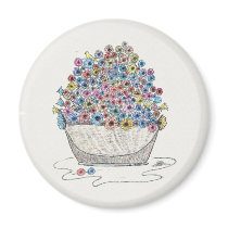 Spring Flowers Fridge Magnet