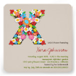 Spring Flowers Monogram Chic Bridal Shower Invite invitations