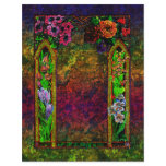Spring Flowers on Trellis Letterhead