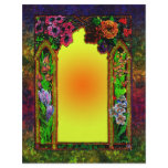 Spring Flowers on Trellis Sunrise Letterhead