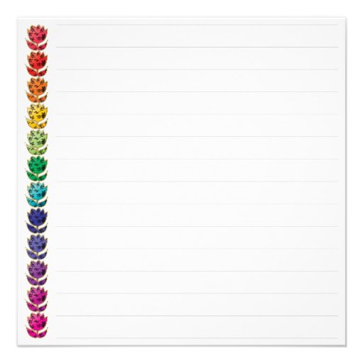 Spring Flowers Personalized Announcements