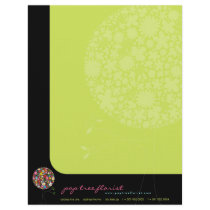 Spring Flowers Pop Tree Business Letterhead