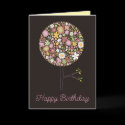 Spring Flowers Pop Tree Invitation / Blank Card