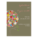 Spring Flowers Pop Tree Mini Save-the-Date business cards