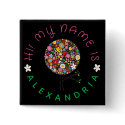 Spring Flowers Pop Tree Save-the-Date Button