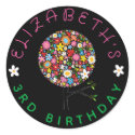 Spring Flowers Pop Tree Save-the-Date Sticker by fat_fa_tin Spring Flowers Pop Tree Save-the-Date Sticker