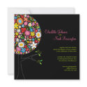 Spring Flowers Pop Tree Wedding Invitation by fat_fa_tin Spring Flowers Pop Tree Wedding Invitation
