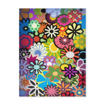 Spring flowers postcards