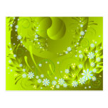 spring flowers postcard