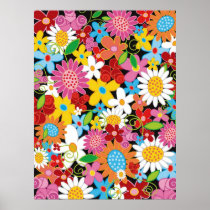Spring Flowers Poster