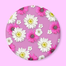 Spring Flowers Rd Magnet magnets