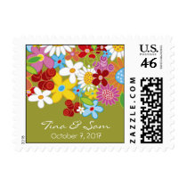Spring Flowers Save-the-Date / Announcement / RSVP postage by fat_fa_tin Spring Flowers Save-the-Date / Announcement / RSVP postage