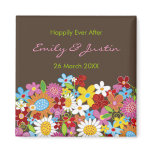Spring Flowers Save The Date / Custom Gift Magnet magnets