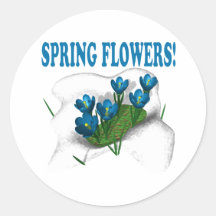 Spring Flowers Stickers